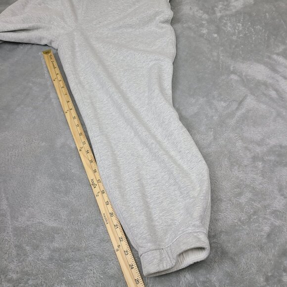 Lululemon Grey Terry Cotton Relaxed High Rise‎ Joggers Sweat Pants 12 - Picture 4 of 6